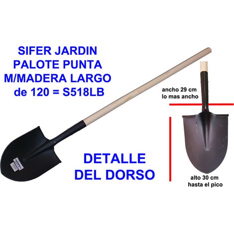 SIFER Jardin Palote Punta Madera Largo S518LB