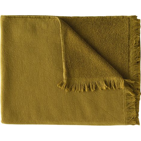 VIVARAISE - Drap de bain maxi Luna NUTS en coton bio 100% - 160x100 cm