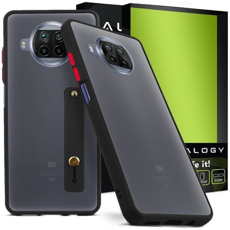 Custodia Alogy Bumper con cinturino per Xiaomi Mi 10T Lite, colore nero. (1/5)