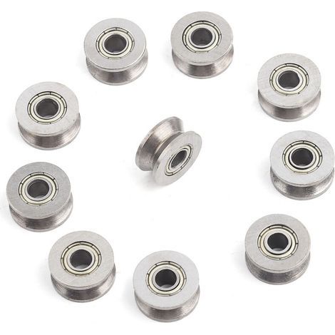 V624ZZ Kugellager aus Kohlenstoffstahl – 10er-Pack – Innendurchmesser 4 mm, Außendurchmesser 13 mm, Dicke 6 mm – Für Linearführungssysteme (1/5)