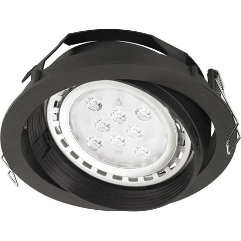Foco empotrable de techo orientable HELENE G53 65 W Negro (1/3)