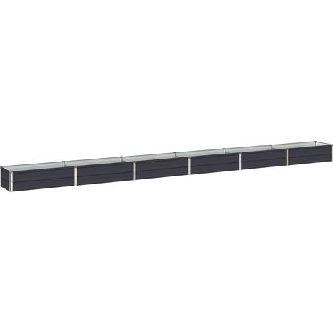 vidaXL Cama de Jardín Elevada Gris antracita 480 x 40 x 24 cm (1/2)