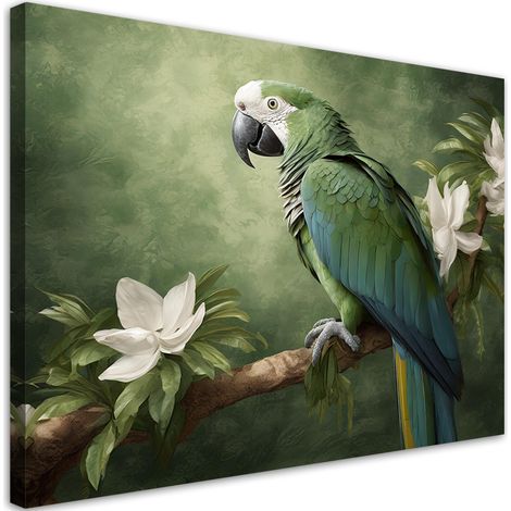 Tableau déco Animaux perroquet oiseau 90x60 (1/5)