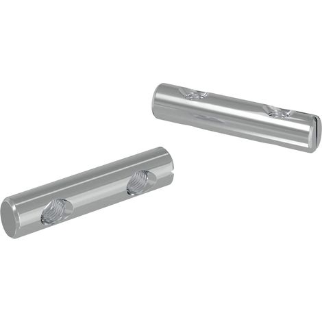 Mutter 2 pcs Zink-beschichtet 60 x 12 mm Eisen vidaXL