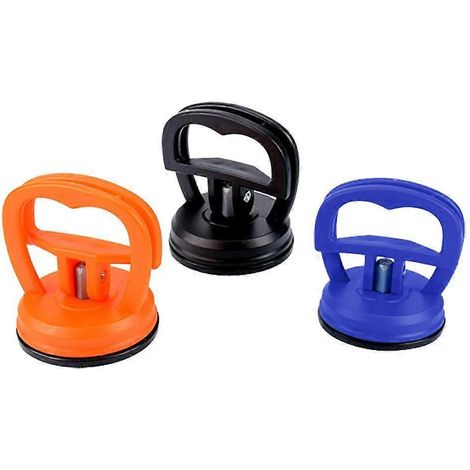 Set aus 3 robusten 5,5 cm Saugnäpfen für Zahnzieher im Auto, inklusive Handy-Bildschirmschutz.