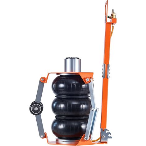 Cric pneumatique 3 tonnes avec coussin d'air et tige de support, levage rapide jusqu'à 470 mm, idéal pour voitures et SUV. (1/5)