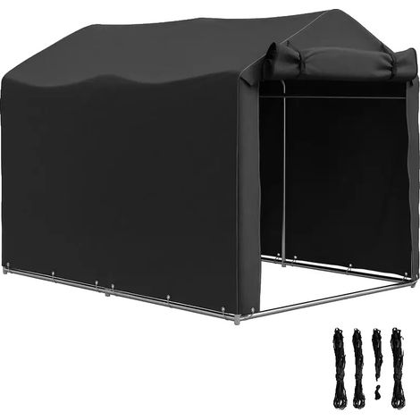 Tenda da garage, robusta, facile da installare, nera (1/2)