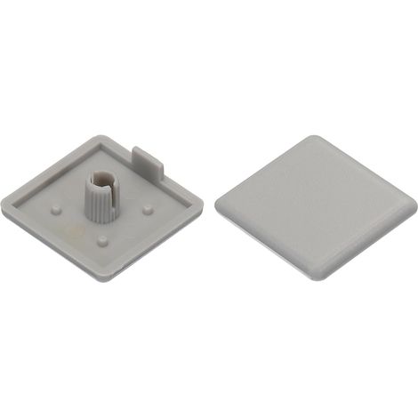 Embout De Fermeture En Plastique Standard Pour Profilé D'Extrusion En Aluminium Carré Gris 30X30Mm Pour Chariot, Support De Réservoir À Poissons, Étagère De Rangement (1/5)