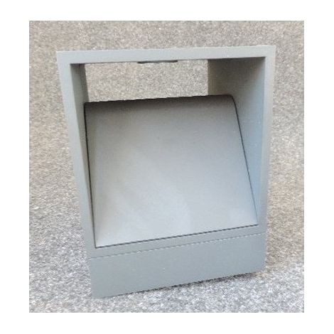 Borne carrée extérieure LED 9W fonte d'alu anthracite 163x130x130mm 4000K 220lm 230V IK08 IP56 CUBIC P INDIGO OU316NW24 (1/2)