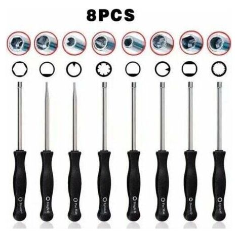 Carburetor adjustment wrench kit for brush cutters and chainsaws (1/5)