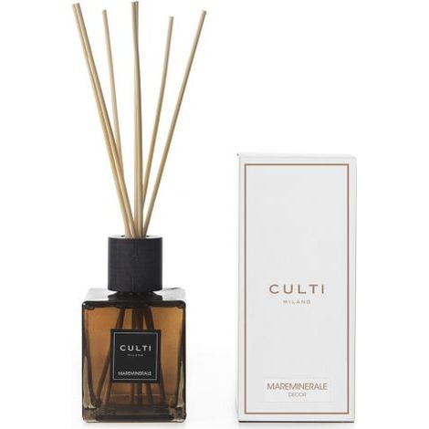 CULTI MILANO - Diffusore di fragranza a bastoncini Mareminerale a midollino, accordo marino, musk minerale 500ml