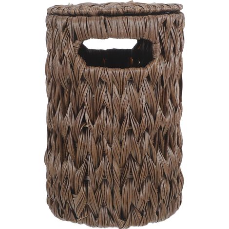 Organisateur de papier toilette avec couvercle salle bain, panier en (1/5)