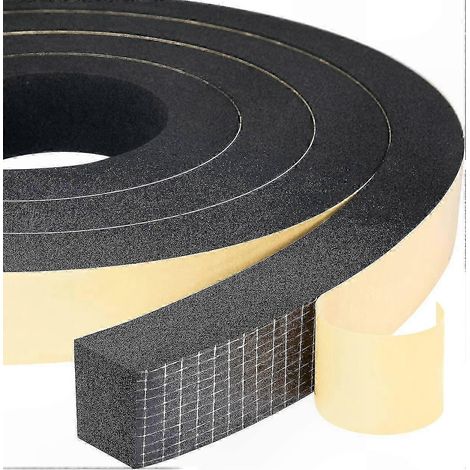 Wetterfeste Schaumstoffdichtung, 2 Rollen, 25 mm x 20 mm x 4 m, stoß- und schlagfest für Türen, Fenster und Möbel (1/5)