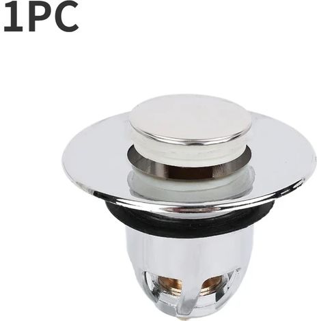 (1PC) Universal Basin Drain Filter Copper Pop-Up Bounce Core Hair Catcher Bath Stopper Kitchen Bathroom Sink Bathtub Accessory (1/4)