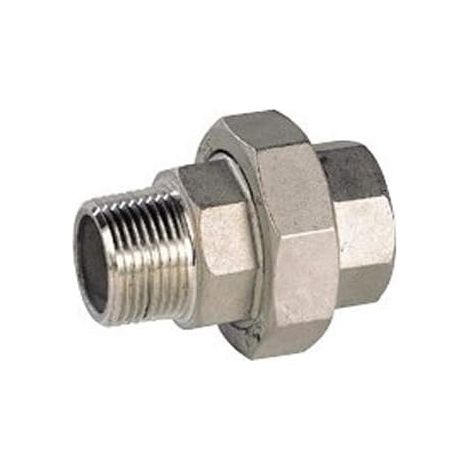 1 Raccord union inox M 3/8 F 3/8 vissage droit eau gaz