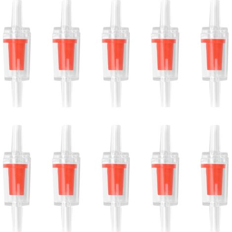 Clapets anti-retour pour pompes à air d'aquarium, clapets anti-retour unidirectionnels en plastique, accessoires et fournitures pour pompes à oxygène d'aquarium (1/5)