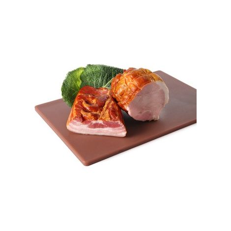 Tabla de cortar Hendi HACCP 450x300 mm - marrón, lisa por ambos lados