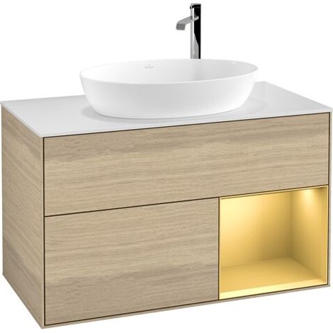 Villeroy & Boch F901HFPC Meuble sous-lavabo Finion F90 (1/2)