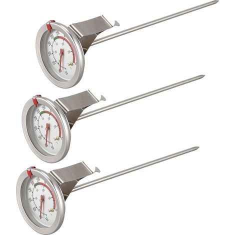 3X Thermomètre à sonde Pratique de 8 Pouces pour friture de (1/5)