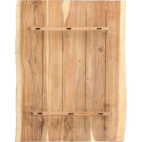Maison Exclusive - Tischplatte Massivholz Akazie 80x(50-60)x3,8 c