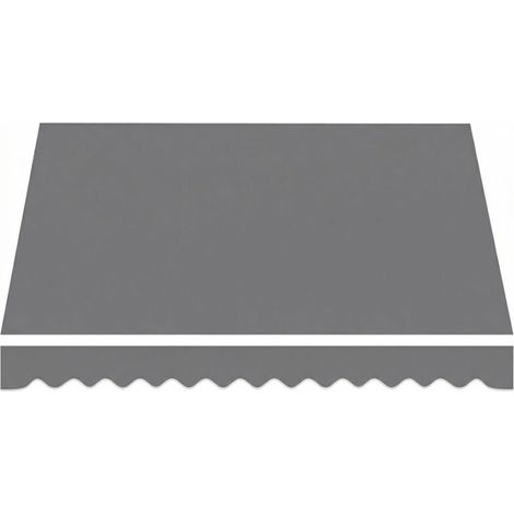 Toile de rechange pour store banne – protection solaire UPF 50+ pour structure de 3,5 x 2,5 m, gris foncé
