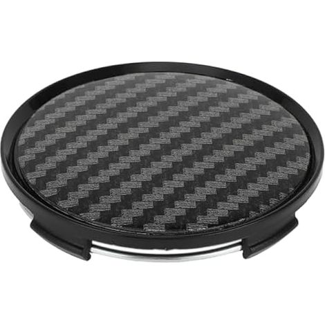 A Cache-Moyeux De Roue Fibre De Carbone Noir 1pc Pour SUV Camion (1/4)