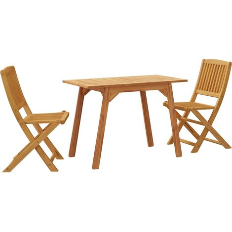 Maison Exclusive - 3-tlg. Balkon-Set Massivholz Akazie