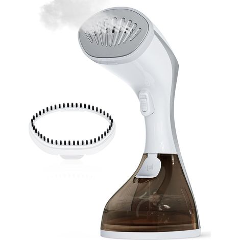 2-in-1-Dampfglätter, Aufheizzeit 20 Sekunden, 250-ml-Wassertank, 13 Dampfaustrittsöffnungen, Reisebügeleisen, tragbar, für alle Stoffe geeignet, knitterfrei