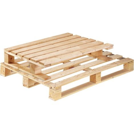 KKE – Palette perdue 1000 x 1200 x 123mm – Pile de 17 palettes – Charge statique 500kg – Charge dynamique 250kg