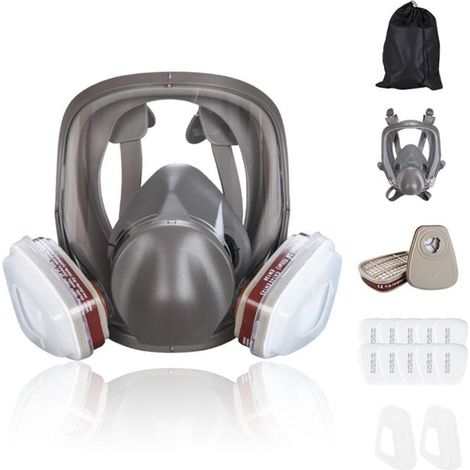 Masque respiratoire intégral réutilisable 6800 pour la peinture, le polissage et le soudage, masque anti-poussière, 2 types de connecteurs
