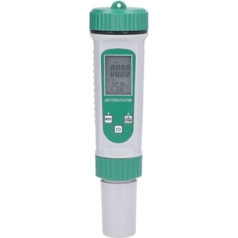 Testeur de Qualité de l'Eau PH/EC/TDS/Sel/S.G/Temperature avec Éclairage Blanc - Précis et Fiable pour un Contrôle Facile - Expédié sans Batterie - (1/5)