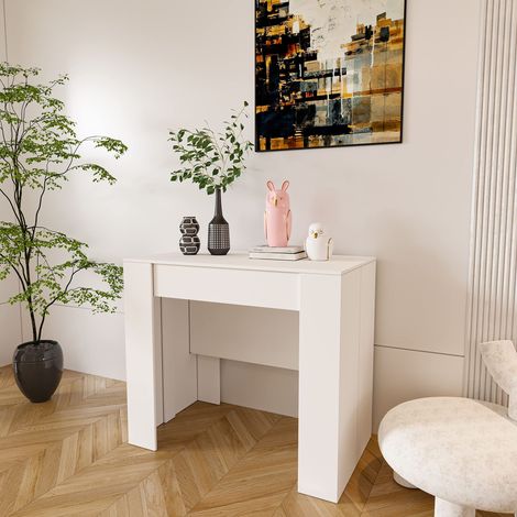 Tavolo Consolle Allungabile Oslo Plus Fino A 3 Metri, Tavolo 14 Posti Salvaspazio Multiposizione, Design Moderno Ed Elegante, Consolle per Casa E Ufficio, 78 x 51 x 90 cm, Colore Nero - Colore: Wengè
