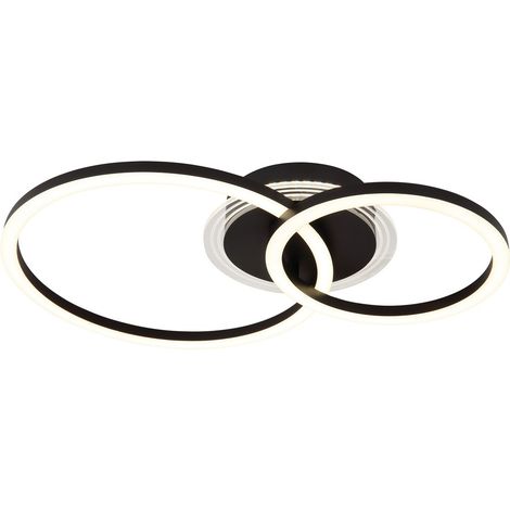 Plafoniera - nero - LORETTA - metallo - LED - 48039-30 - Globo (1/5)