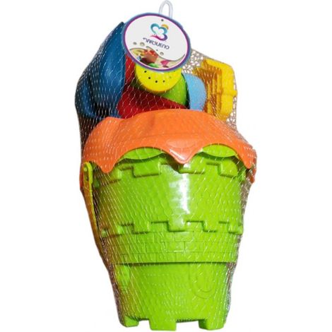 Conjunto Cubo de Playa Verde Marbueno Summer 29x13 cm