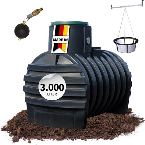 4rain MONO Retentionszisterne Plus 3000 Liter inkl. Tankabdeckung