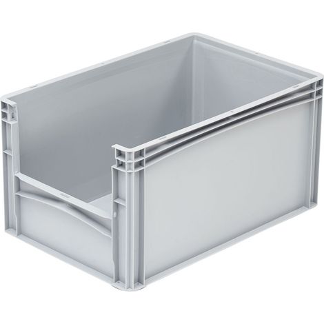 Conteneur de stockage 600x400x320 avec fenêtre d'observation