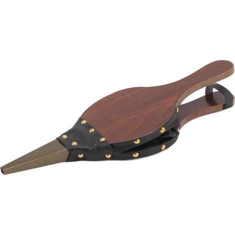 Soufflet en bois 15.0X5 pouces, outils de souffleur d'air manuel pour cheminée avec sangle de suspension pour barbecue de Camping en plein Air (1/4)