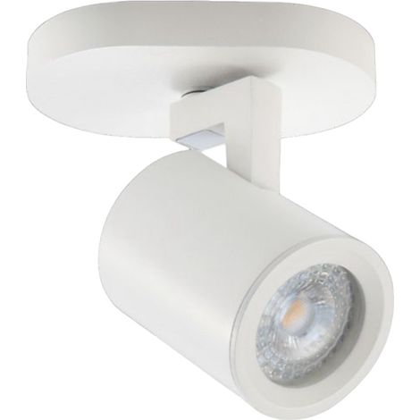 Plafoniera lampada da soffitto bianca faretto direzionabile e attacco per lampade GU10 ad 1 diffusore (1/5)