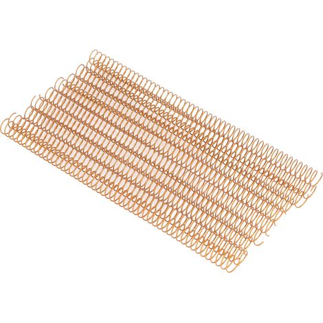 100 spirales de reliure dorées 16 mm, pas 4:1, 48 boucles, capacité 140 feuilles A4, lot de 100 pièces (1/5)
