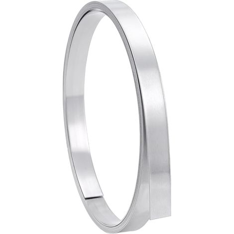 2.5m Bande Aluminium 1mm Rouleau Aluminium Profilé Plat Alu, Bande de Lunette en Alu Rouleau en tôle D'aluminium Fil Plat en Alu pour Le Toit Jardin DIY, 2cm Large (1/5)