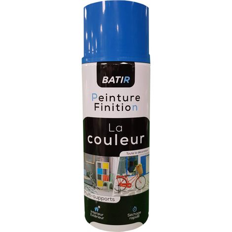 Aérosol peinture brillant 400ml, bleu azur, RAL 5015