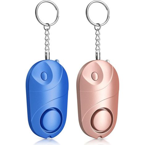 Alarme Personnelle Safe Sound de Sécurité Personnelle Porte-clés sirène 130 DB avec lumière Alarmes de sécurité d'autodéfense (1/5)