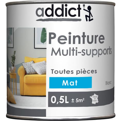 Vernice acrilica multisubstrato, cenere opaca, 0,5 litri.