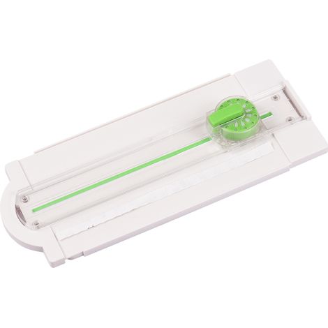 12-in-1 Mini-A4-Rollenschneider mit 12 verschiedenen Formen und Hilfslinealen für Bastelarbeiten, Fotos, Karten, Scrapbooking, Büro und Zuhause