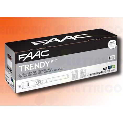 FAAC TRENDY 230V KIT 104419445 Automatismo cancela batiente Hoja 2mt (1/3)
