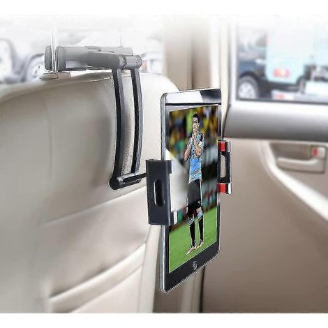 Support de tablette pour voiture, support pour iPad avec rotation à 360 degrés, support universel pour appui-tête adapté à toutes les tablettes de 5 pouces. (1/5)