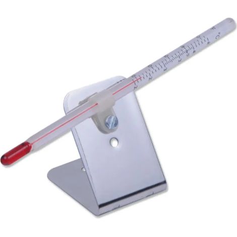 Thermomètre tube rouge avec support - OLBA (1/4)