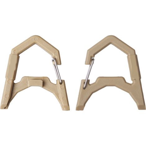 Gancio per appendere lampada da tenda, 2 pezzi, Design-Khaki