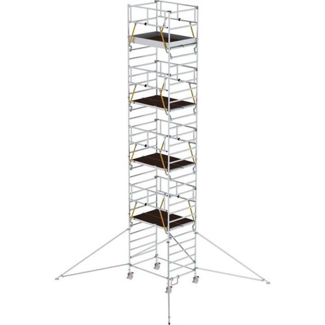 MUNK Rollgerüst SG mit Doppelplattform 1,35x1,80m und Ausleger 10,39m AH