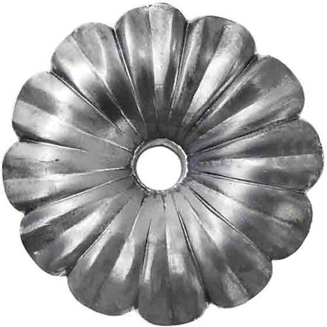 IAM DESIGN Geländerstab Rosette ø 95mm aus Schmiedeeisen - Zierelement für Treppengeländer, Schmiedeeisen